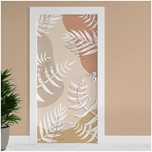 Finest Folia TF02 - Pellicola adesiva per porta, 90 x 200 cm, per porta, soggiorno, camera dei bambini, cucina, bagno, autoadesiva, TF02 (01 fogli bianchi)