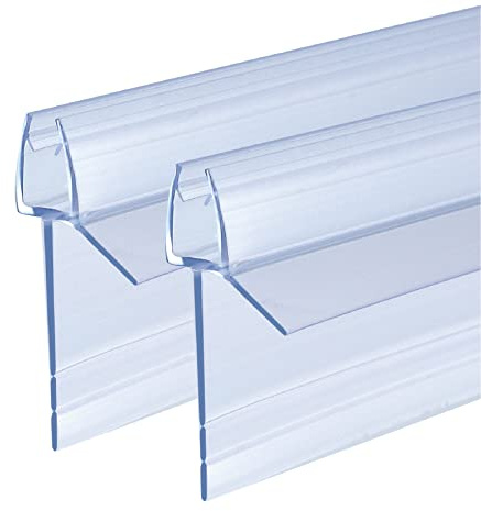 KOOBON Duschtätning 2 x 70 cm, reservtätning för duschdörr, glastjocklek på 4 mm 5 mm 6 mm, kan rivas för hand, vattenavvisande duschdörr eller tätning för duschkabin, badkar