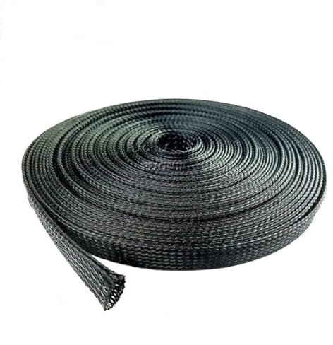 Spiral Wrap 1 Meter Spiral Wrapping Cable Sleeve 1mm to 50mm Black Nylon Expandable Wire Sleeving Insulated Braid Mesh Tube Tubing Cover (Size : 2mm inside diameter)