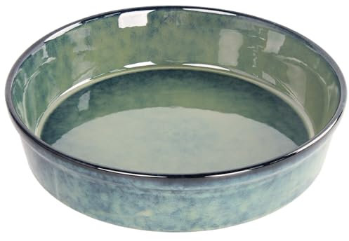LIUYWYHCF Ceramic Pie Pan Quiche Dish 2.3 Quart Baking Pan, 11 Inch Round Au Gratin Baking Dishes, Non-Stick Tart Pan, Pie Plate for Apple, Oven, Dishwasher and Microwave Safe