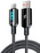 5A 100W Digital Display USB Kabel 66W Typ C Schnellladegerät USB-C Kabel für Xiaomi Huawei Poco Samsung Oneplus (USB A-C)