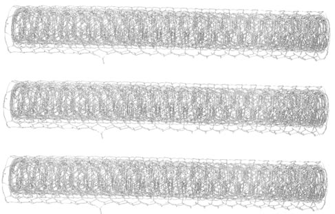 BEBEMOKO 3feuilles Grillage Hexagonal Galvanisé Pour Jardin De Filet De Volaille Clôture Sécurisée Pour Animaux Et Décoration