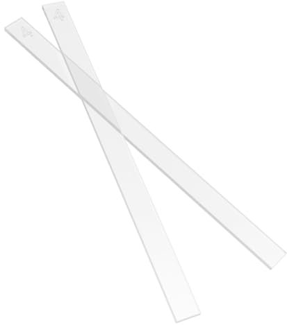 OUNONA 2 Pezzi Righello Per Misurare Lo Spessore Dei Biscotti Strisce Di Pasta Per La Cottura Di Biscotti Fondente Snack Mattarello Per La Cottura Francese Piatto In