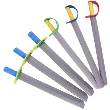 Zani Puff Épées en Mousse 6 Pièces pour Fêtes d'enfants, Jouets de Chevalier (52cm/20.5 Pouces)