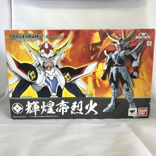 BANDAI Samurai Troopers Kikoutei Rekka Figure, Shining Emperor Armor, Fiery Fire Sword, Rigid Sword, Multiple Poses & Facial Parts