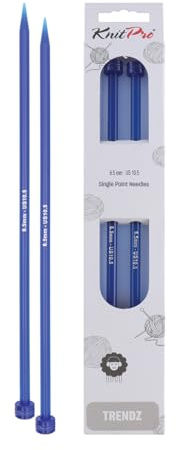 KnitPro KP51214 Aiguilles Simple Pointes Bois Multicolore 35 cm x 6,50 mm