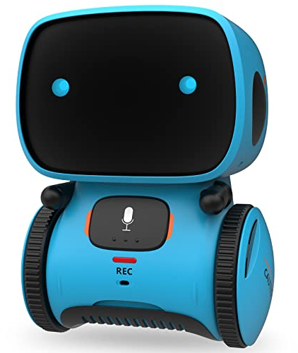 GILOBABY Interactive Talking Robot for Boys, Smart Toy with Touch Control, Playback Mode, Dancing, Singing, Educational Gift for 3-7 Year Old Kids (Blue)