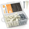 INCLY 100 PCS Plasterboard Fixings Screws and Raw Plugs Kit, Heavy Duty Plaster board Wall Plug with Metal Screws Set for Drywall Hangings Stuff with Assorted Case