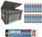 Stabilo Befestigungstechnik 15x Soudal Silirub Bau N Bausilikon Silkon transparent 310ml + 1x Stabilo Universal Box 400x300x235 mm mit Deckel