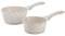 ROSSETTO Kasserollen Set 16cm + 20cm Induktion Töpfe Klein Stielkasserollen Kleiner Kochtopf Stieltopf mit Ausguss, PFAS frei Keramikbeschichtung antihaftbeschichtet 1,2L + 2,5 L