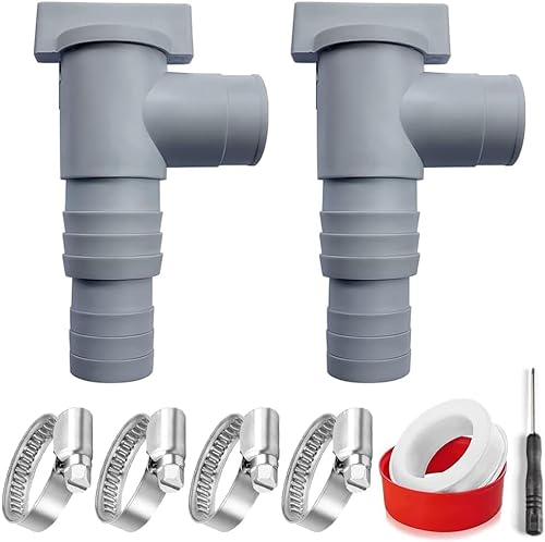Anyingkai Válvula de Cierre para Piscinas,Conexión de Manguera de 32 mm, Adaptador Manguera Piscina,Adaptador de Manguera de Piscina, Juego de conexión de Accesorios de Piscina de 32 mm