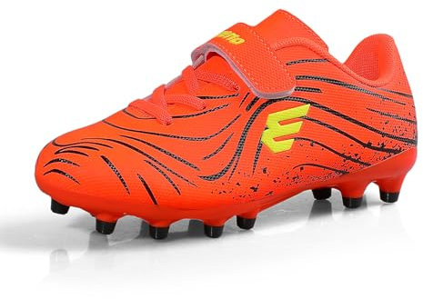 EPIMENO Fußballschuhe für Jungen und Mädchen Unisex Outdoor-Soccer-Cleats strapazierfähige Feste Boden-Stiefel