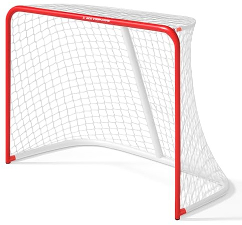 Ace Hockey Metal Street Hockey Goal – 71,1 x 50,8 cm telaio in acciaio resistente con rete – Rete da hockey all'aperto per giovani e adulti – Ball, Roller & DEK Hockey Practice Goal – Facile montaggio