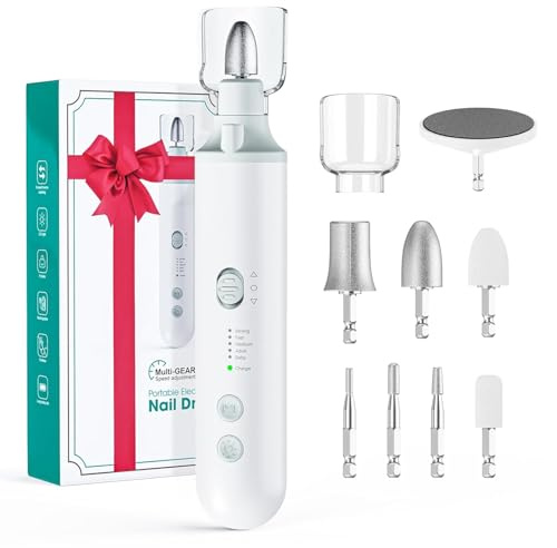 Manicure Pedicure Kit, Electric Nail File Set, 5 Speeds for Thick Nails