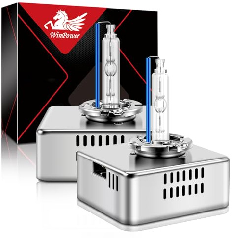 WinPower D5S Xenon Headlight Bulb, 8000K Ice Blue White High Low Beam Replacement, Pack of 2
