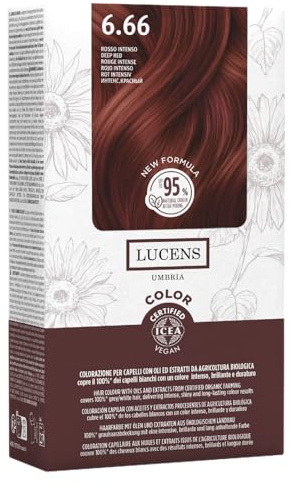 Lucens Umbria Color Kit 6.66 Rosso Intenso Senza Ammoniaca Vegan