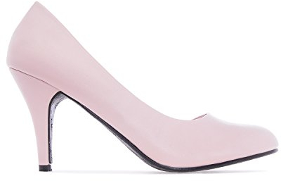 Andres Machado - Elegante Pumps aus Leder in Rosé. Gr. 37