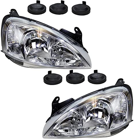 BESTPRICE 2x fari principali anteriori sinistro + destro H7, compatibili con OPEL COMBO furgone/hatchback, COMBO Tour, CORSA C (X01), CORSA C furgone/hatchback (X01)