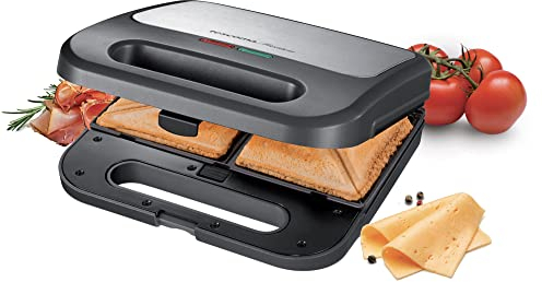 Tescoma 909116 Tostiera multifunzionale 3 in 1, per Toast, Sandwich e Waffle, linea President