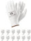 TK Gloves ROOSTER/guanti protettivi in poliestere, rivestiti in poliuretano/taglia 07, 300 paia/bianco/guanti di montaggio/guanti da lavoro