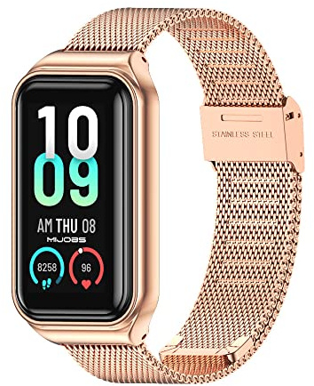 MIJOBS Uhrenarmbänder kompatibel mit Amazfit Band 7 Armband, verstellbare Armbänder mit Metallschnalle, Armband für Amazfit Band 7 Ersatzband