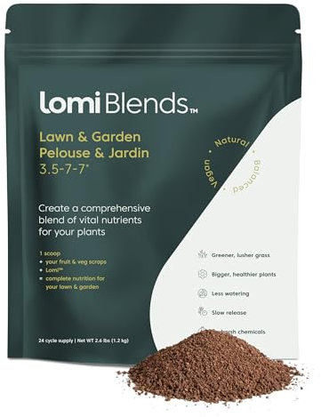 Lomi El primer compostador de cocina inteligente del mundo | Convierte los residuos en abono con un solo botón con contenedor de compost eléctrico para encimera (Lomi Blends)