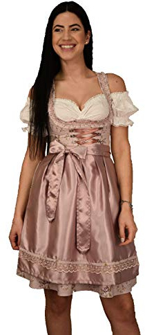 ENTARI Costume tradizionale Dirndl, 3 pezzi, da donna, Dirndl Golden Trachten, 42