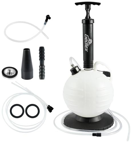 Gedlex 6L Ölabsaugpumpe Auto, Getriebeöl Einfüllgerät Handpumpe mit 1,5m Ölabsaugschlauch und 3 Verlängerungsrohre, Absaugpumpen für Bremsflüssigkeit, Öl, Kondensat, Servolenkungsflüssigkeit