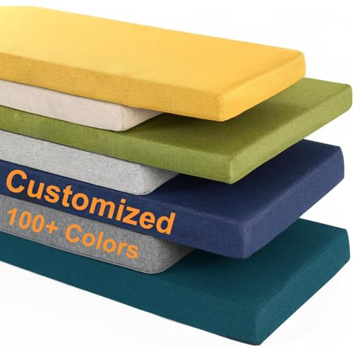 WLXFF Bankauflage Nach Maß, Sitzpolster Outdoor, Gartenauflagen, Polster Outdoor, Klemmkissen FüR Sitzbank, Palettenkissen, Balkon Sitzkissen, Seat Cushion, Gartenpolster,