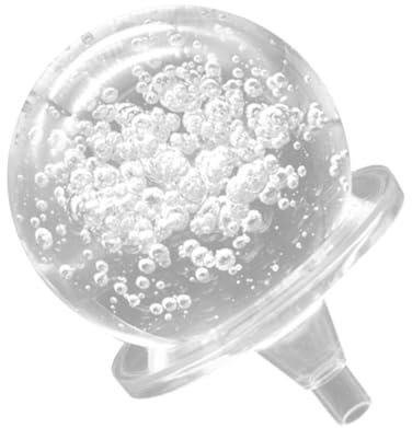 Mipcase Crystal Ball Fountain Sphere 3.1 Inch Decorative Water Feature with Bubble Glass Orb and Stand Indoor Tabletop Display Feng Shui Home Décor Accent