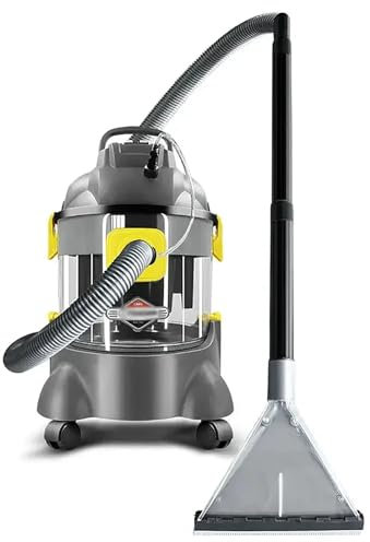 Aspiradora a vapor, capacidad de 20 litros, 1400 W portátil con 6 funciones de limpieza para alfombras, sofá, cortina, interior del coche y colchón