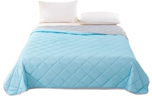 Celuicion Coperta estiva, coperta estiva, trapunta ipersensibile, biancheria da per il clima caldo, per sudorazione notturna, viaggi, camera da, campeggio e sonno notturno