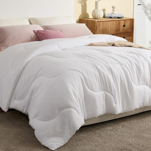 Queen Size Comforters Duvet Insert,Soft Down Alternative with Corner Tabs,Quilted Comforters for All Seasons,Machine Washable, Queen 88 x 88 Inches