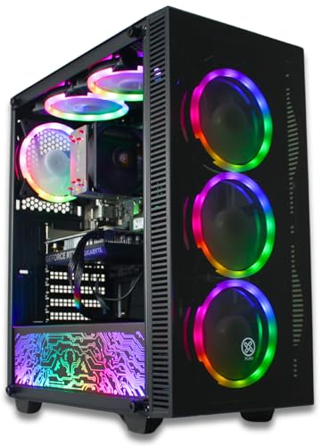 XUM Titan Gaming PC Intel i7-12700 RTX 5060 32GB RAM 1TB SSD | Intel i7-12700, RTX 5060 8GB, 32GB RAM, 1TB NVMe SSD, 700W PSU, aRGB Lighting, WiFi 5, Windows 11 Home
