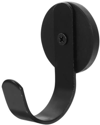 VALICLUD Crochet Magnétique Noir en Métal pour Couronne de Porte, sans Perçage, Surface Lisse et Installation Facile, pour Décoration Intérieure Cuisine
