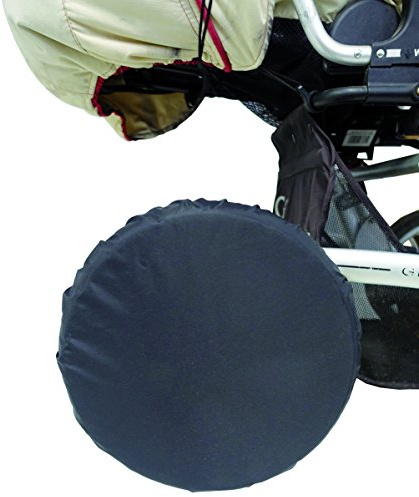 sunnybaby 10800 – cykelskydd för barnvagnscyklar, däckskydd, skyddsfodral/däckväskor | upp till 14 tum/35 cm diameter | 4 stycken förpackning | nylon – färg: svart | kvalitet: tillverkad i Tyskland