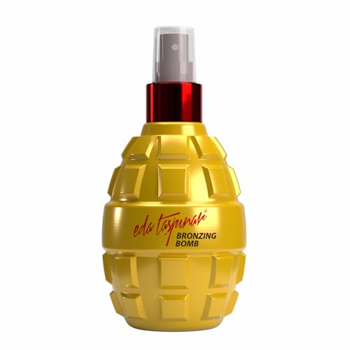 Bronzing Bomb Tanning Oil Spray | Fast Deep Dark Tan Accelerator with Golden Glow | Lightweight Non-Greasy Bronzing Oil | Moisturizing with Coconut Oil & Vitamin E | No SPF | 6.8 fl oz