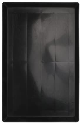 POPETPOP Replacement Dog Crate Pan: Dog Cage Crate Black Cleaning Tray - Dog Cage Trays Puppy Crate Replacement Pan for Pet Cages Crates Kennels Dogs Puppy Cat Rabbit 43cm x 32cm x 2.5cm