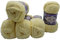 5 x 100 Gramm Alize Velluto Strickwolle, Babywolle, 500 Gramm Wolle Super soft Bulky (vanille 13)