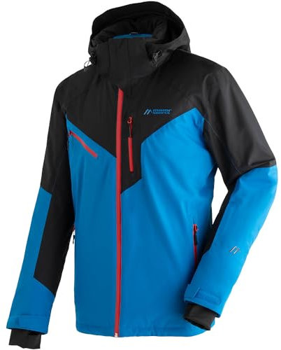 Maier Sports Pajares, Warme Herren Skijacke, Wasserdichte Winterjacke mit 2-Wege-Stretch, mTEX Wetterschutz und mTHERM für hohen Wärmerückhalt, PFC-frei, Blau, 58