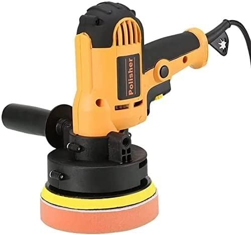 XARONF Vertical Car Polisher Set polishing waxing Glazing Power Tool Buffer waxing kit for Household Marble Tile Floor Repairing and polishing Variable Speeds/5 Replaceable Polishing Pads