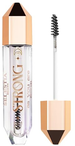 SELESTIA BEAUTY Clear Eyebrow Gel – Long-Lasting Formula for Strong Hold & Natural Finish, Clump & Flake Free – Taming & Defining Brow Lamination Gel, 0.095 fl.oz. – Strong As You Are