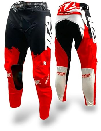 TLA REAKTION S-Concept motorcykelbyxor för cross, enduro, fyrhjuling, stretch, lätt, andningsbar. Upp till storlek 46-6XL för män och kvinnor. Motorcykelkläder, Motocrossdräkt, Enduro, fyrhjuling
