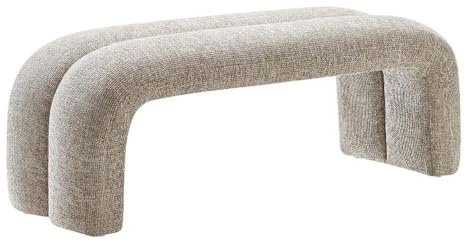 Modway EEI-6769-KHA Dax 50.5 Chenille Upholstered Accent Bench, Khaki