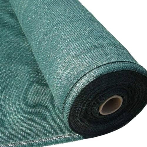 Ark Mat Garden Balcony Privacy Fence Screening Shade Netting - Heavy Duty 170 GSM Woven UV Resistant Fabric - Fixings Included - Weatherproof - 5m Long - Green (1m x 5m)