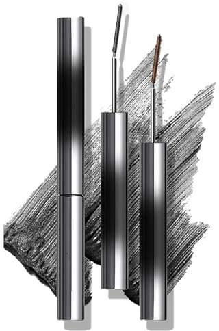 Jade Rosebury Iron Wand Mascara, Bristleless Metal Mascara Brush, Washable Metal Rod Mascara, 3D Curling Eyelash Iron Mascara, Waterproof Long Lasting Curl, Non-clumping, Smudge-Proof (Mix)