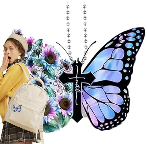 Ornements de papillon pour arbre, papillon cristallin - Animal Sun Catcher | Arc-en-Maker Decoration Glitter 2D Animal volant intérieur pour femmes Saint Fête des mères