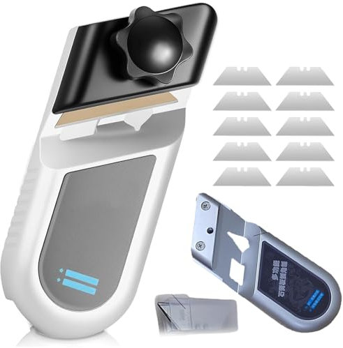 Raboteuse à chanfreiner en alliage d'aluminium à 45°, chanfrein manuel en V et plaque de plâtre avec 10 lames, rabot manuel pour menuisiers