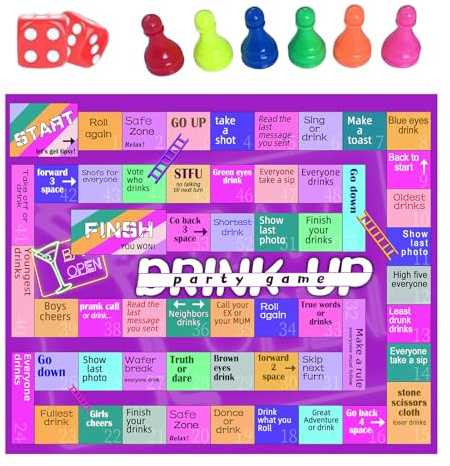 Giochi di Bere | Set di carte per adulti per la notte in famiglia - Attività di di gruppo per Halloween, viaggi, spiaggia, campeggio, amici all'aperto, appuntamento, notte, tailgating coppie