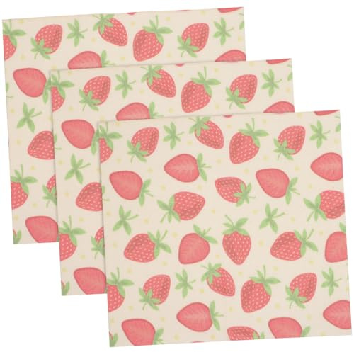 BESPORTBLE 3pcs Reusable Beeswax Food Wraps for Sandwiches Snacks and Baking Paper Wraps for Bread Cheese Fried Foods and Containers Sustainable Storage